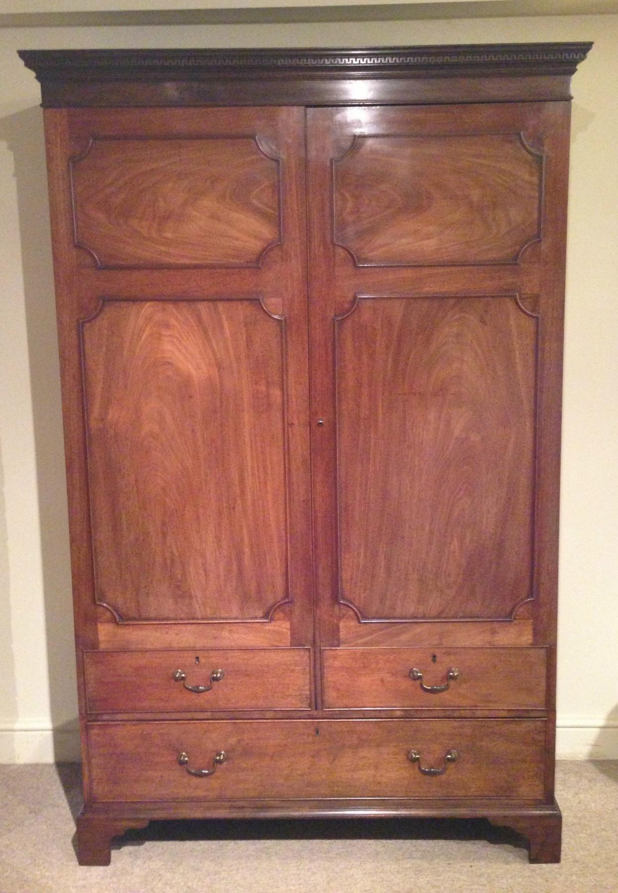 Geo III Mahogany Press Cupboard Domani Devon